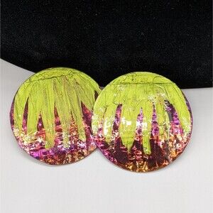 Y2K Metallic Painted Clip-On Earrings